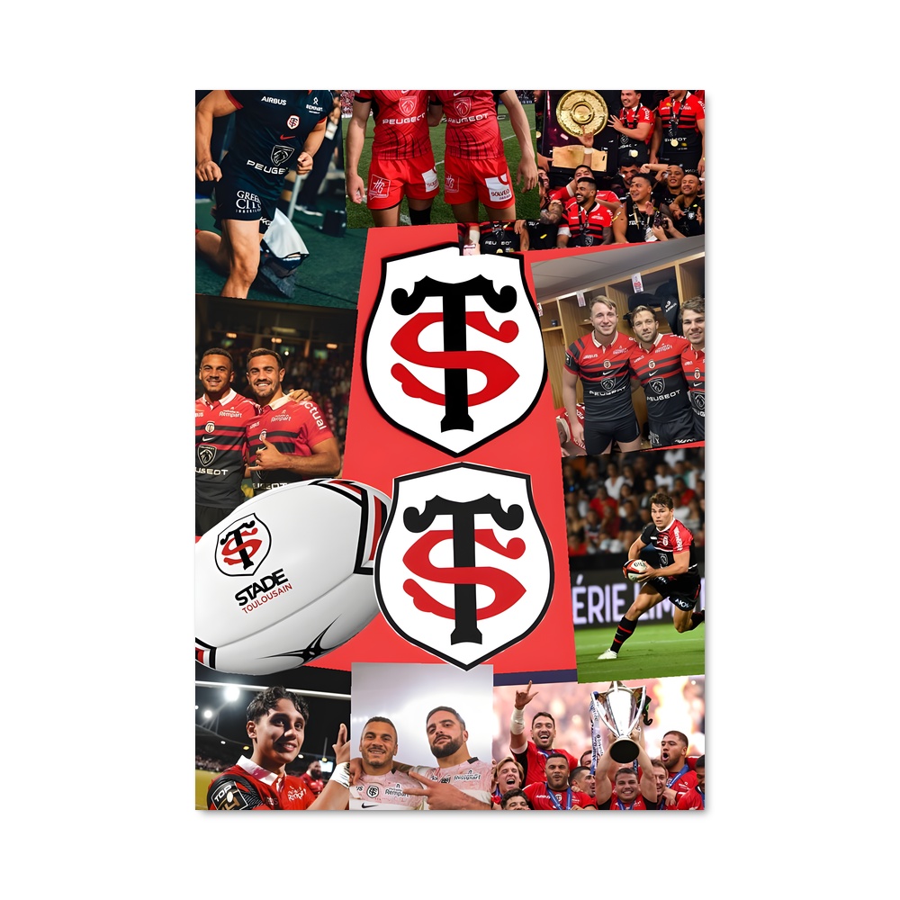 Poster Triomphe Rouge et Noir